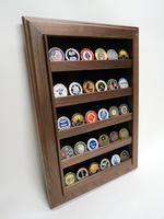 Coin Display - "open wall" (walnut)